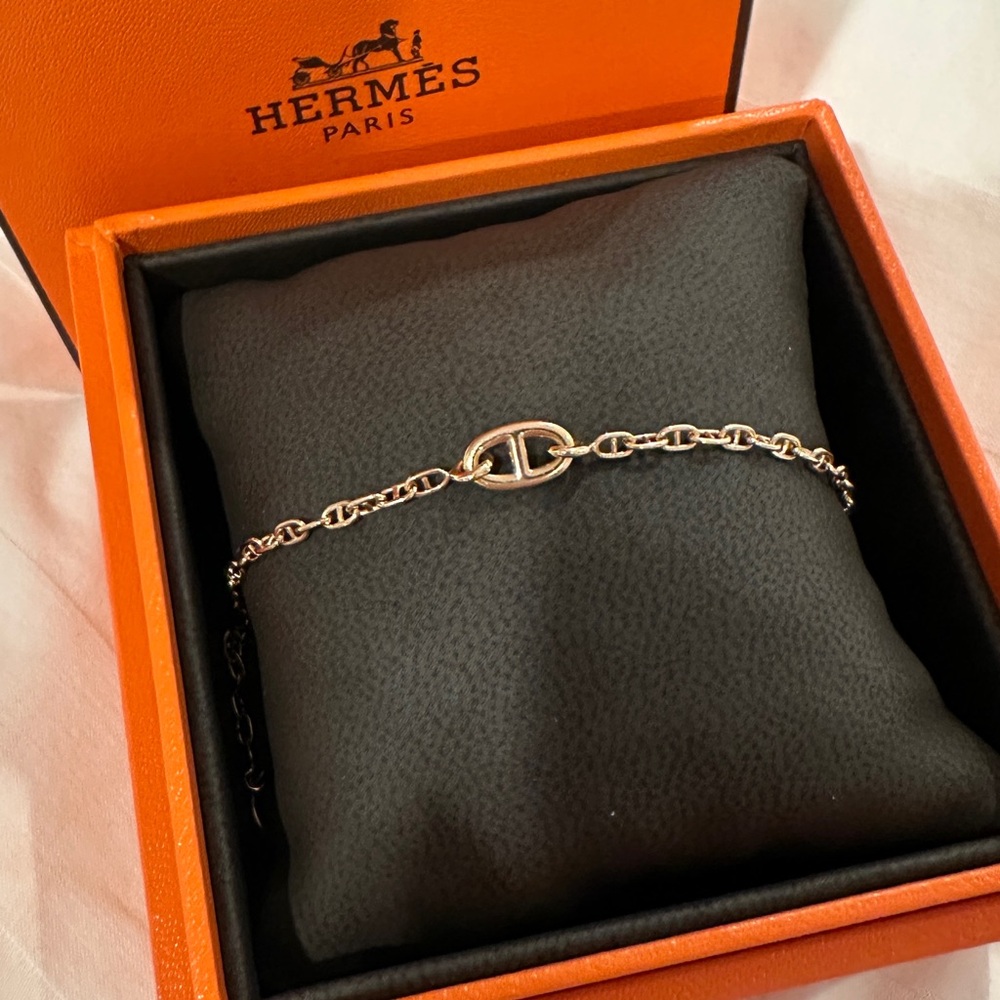 Authentic Hermes Farandole Bracelet Rose Gold Size SH PRELOVED